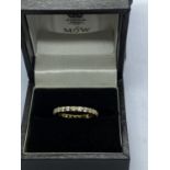 14ct YELLOW GOLD 1.00ct DIAMOND FULL ETERNITY RING - SIZE - APPROX L & 1/2