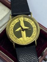 EXCALIBUR FRANKLIN MINT WATCH 32mm DIAMETER DIAL