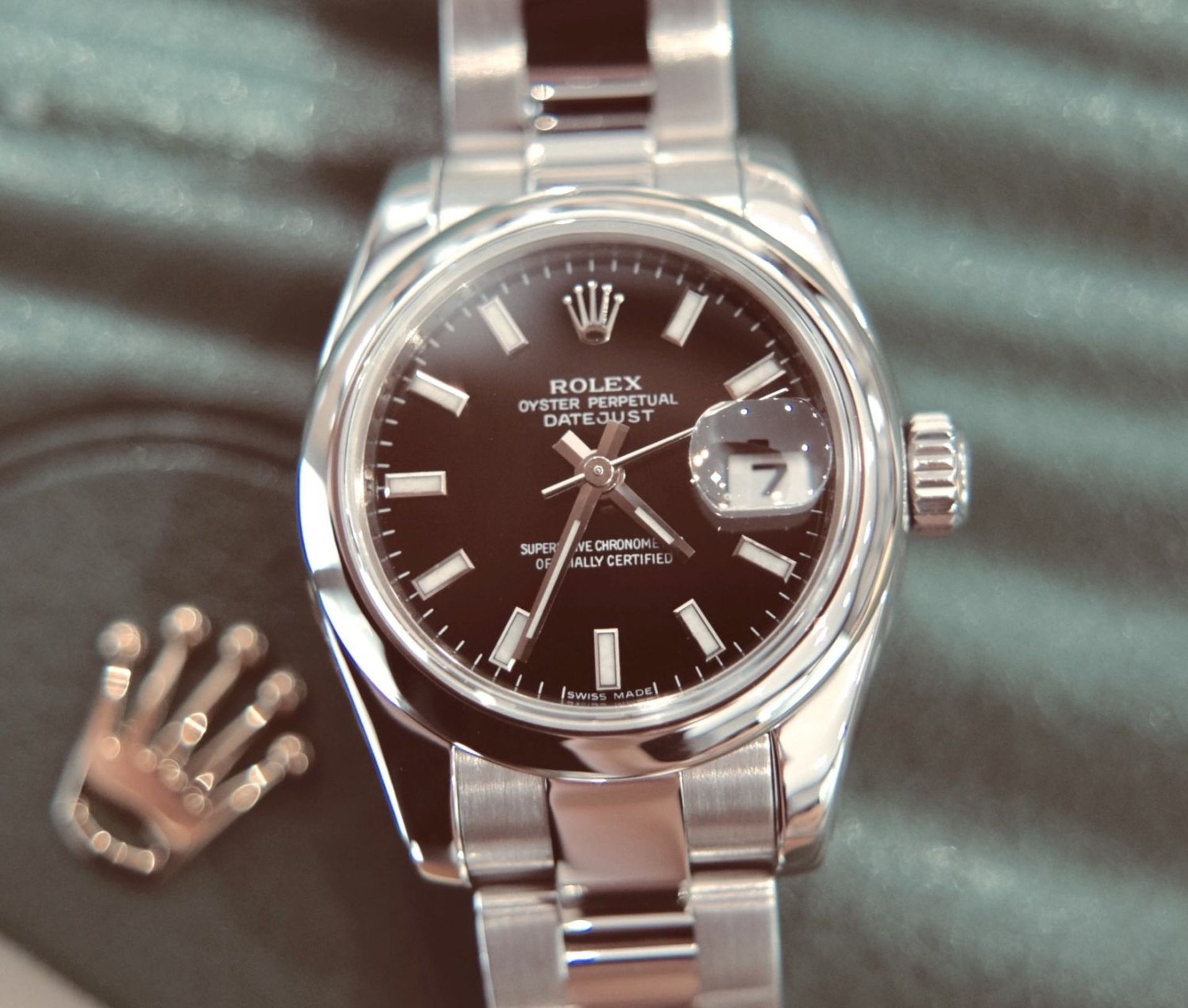 *BEAUTIFUL* ROLEX DATEJUST REF. 179160 *FULL SET* FACTORY BLACK DIAL - OYSTER PERPETUAL DATEJUST