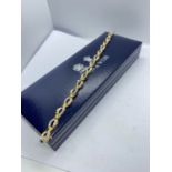 14ct YELLOW GOLD 3.50ct DIAMOND BRACELET WITH $3639 AIG VALUATION REPORT -