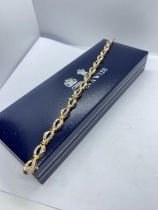 14ct YELLOW GOLD 3.50ct DIAMOND BRACELET WITH $3639 AIG VALUATION REPORT -