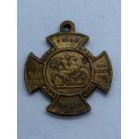 1901 AUSTRALIA UK QUEEN VICTORIA EMPIRE DAY BADGE PENDANT OLD ST GEORGE MEDAL