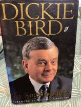 DICKIE BIRD SIGNED BOOK (COVER HAS DAMAGE)