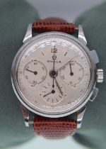 VINTAGE OMEGA WATCH WITH CHRONOGRAPH WITH OMEGA MANUAL WIND MOVEMENT