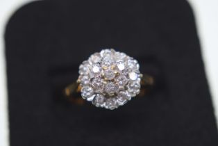 1.00CT VVS-H DIAMOND RING SET IN 18K GOLD - SIZE P