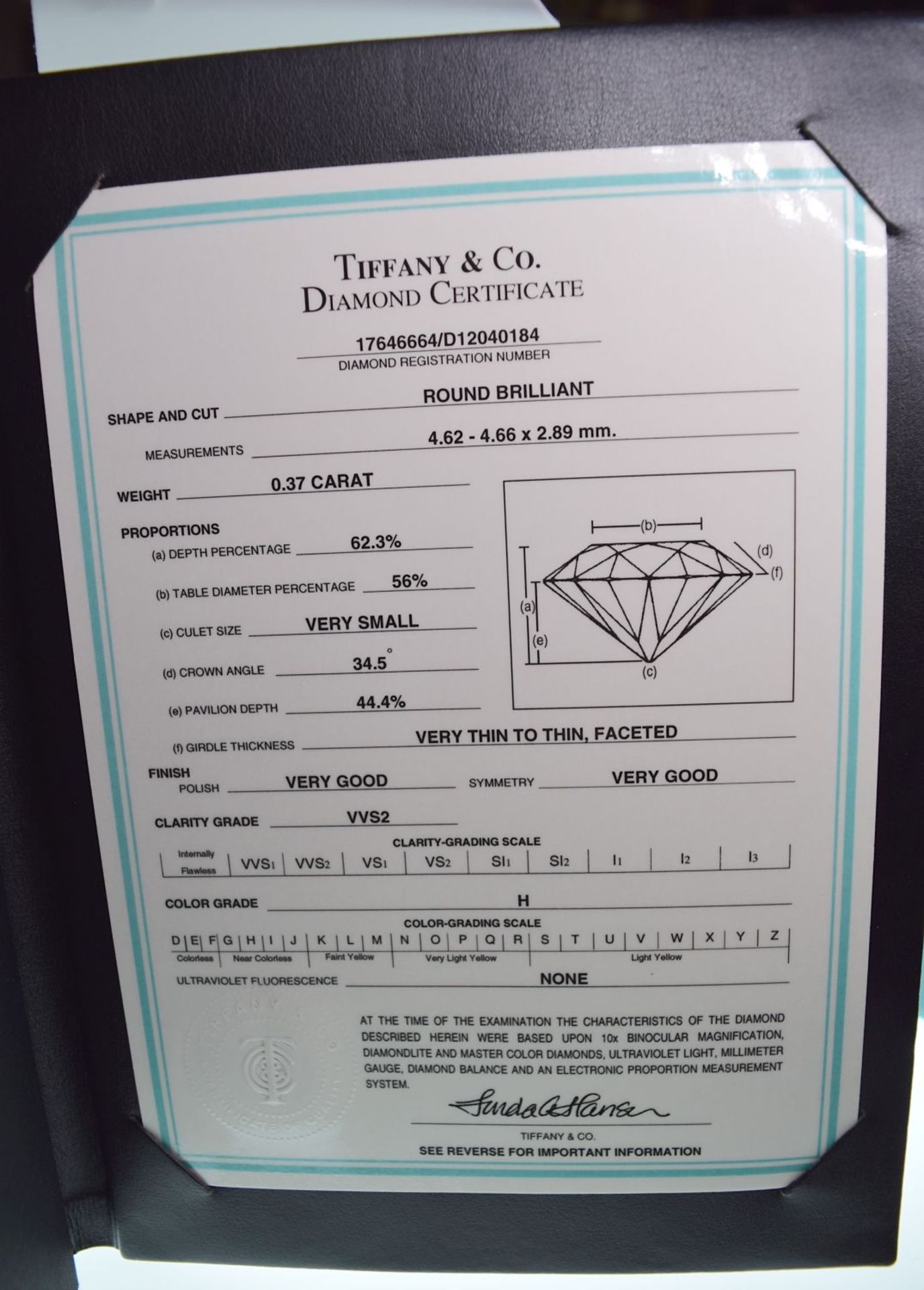 *HARRODS* TIFFANY & CO PLATINUM VVS2 DIAMOND SOLITAIRE RING ""THE TIFFANY SETTING®"" - BOX & CERT - Image 4 of 17