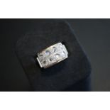 18K GOLD & OLD MINE CUT DIAMOND RING (SIZE: O)