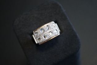 18K GOLD & OLD MINE CUT DIAMOND RING (SIZE: O)