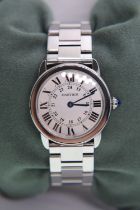 CARTIER RONDE SOLO REF. 2933 IN STAINLESS STEEL