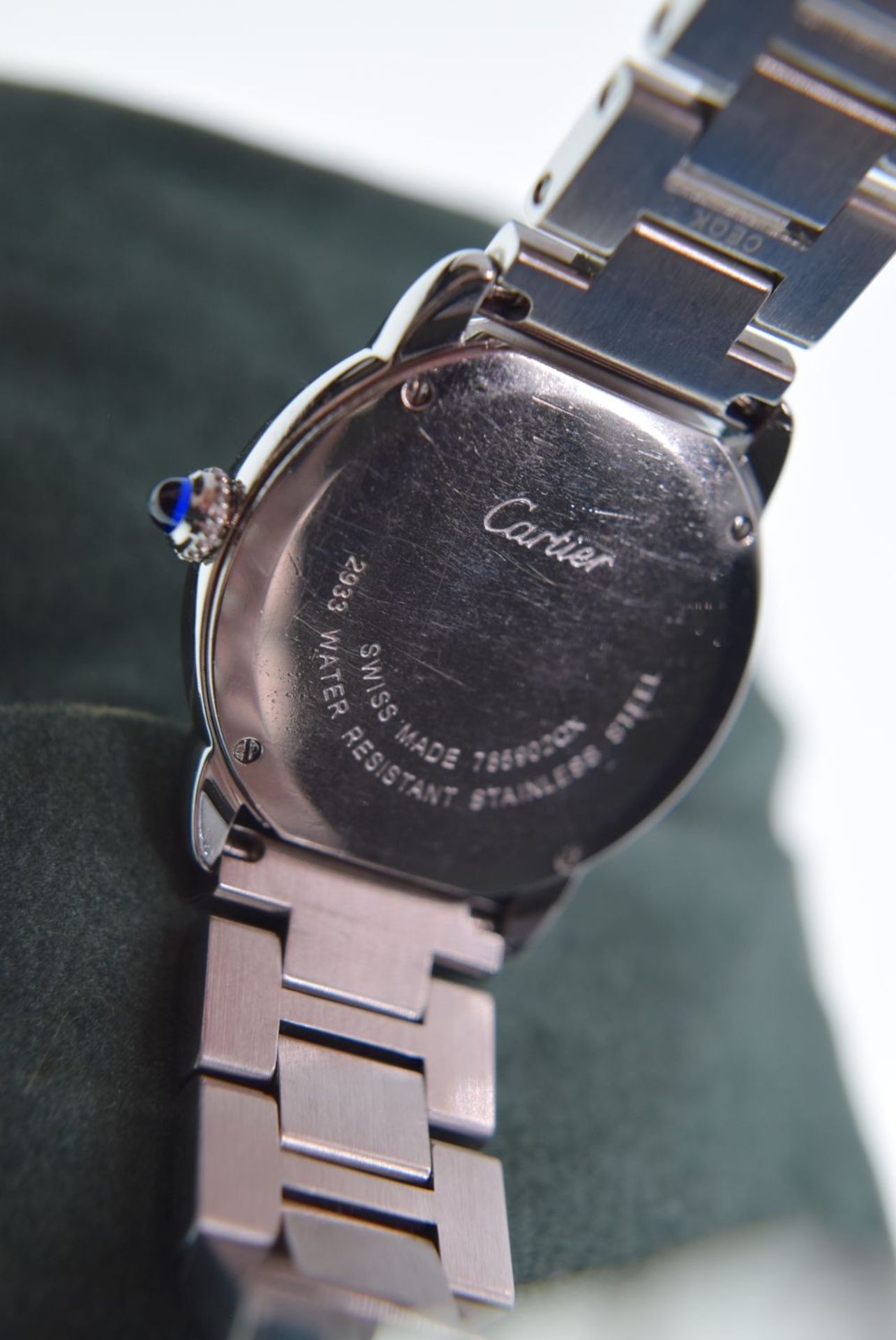 CARTIER RONDE SOLO REF. 2933 IN STAINLESS STEEL - Image 3 of 5