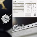 *GIA* 0.80CT DIAMOND SOLITAIRE PLATINUM RING (DIAMOND: F / SI1)