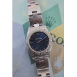 2004 ROLEX OYSTER PERPETUAL REF. 76030 (ORIGINAL BLUE DIAL) WITH CERTIFICATE