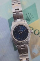 2004 ROLEX OYSTER PERPETUAL REF. 76030 (ORIGINAL BLUE DIAL) WITH CERTIFICATE