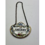 COALPORT BONE CHINA SHERRY TAG