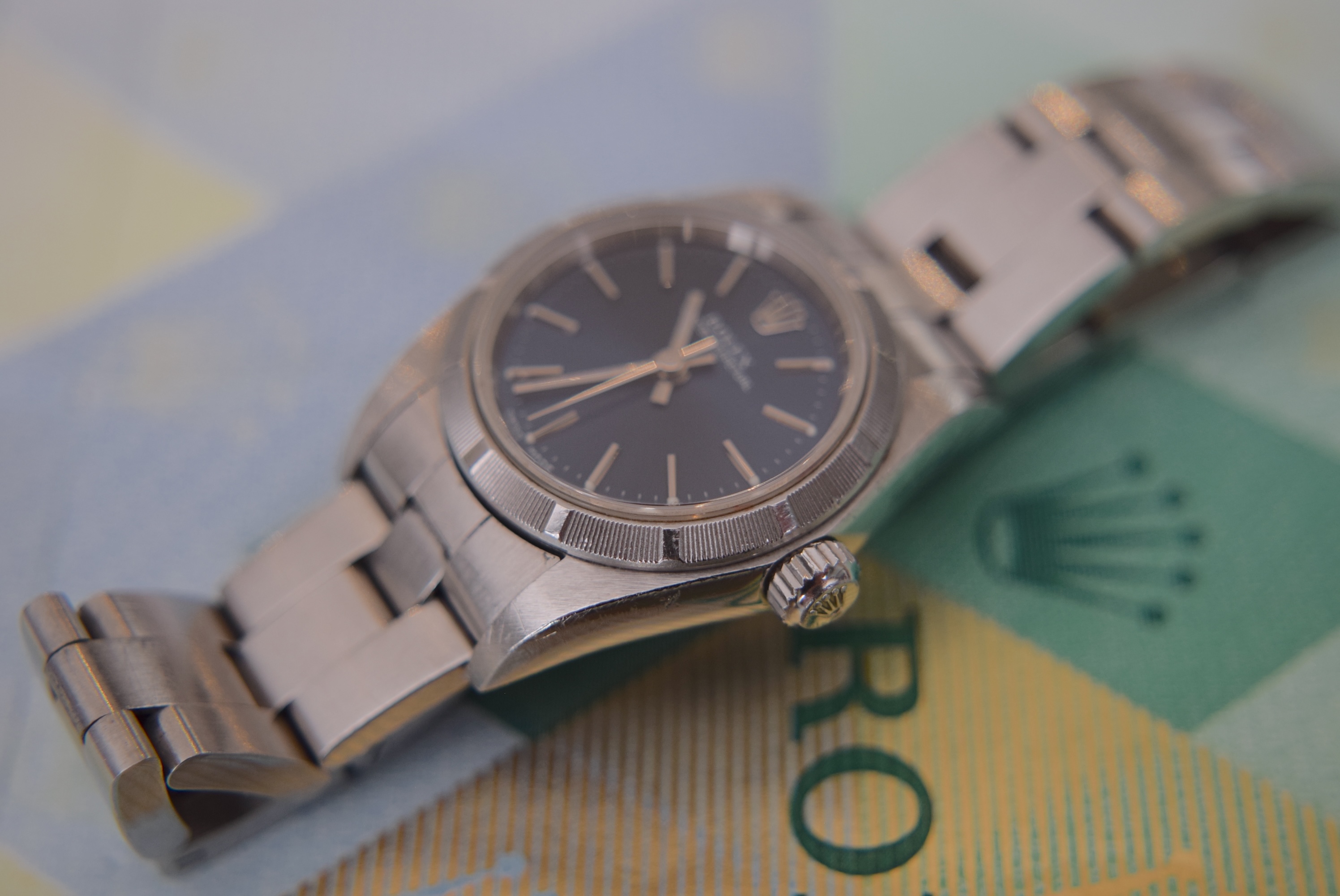 2004 ROLEX OYSTER PERPETUAL REF. 76030 (ORIGINAL BLUE DIAL) WITH CERTIFICATE - Image 5 of 14