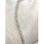 STUNNING 4.00ct NATURAL DIAMOND TENNIS BRACELET SET WHITE GOLD - F/G/H SI1 APPROX -£5800 INSURANCE V