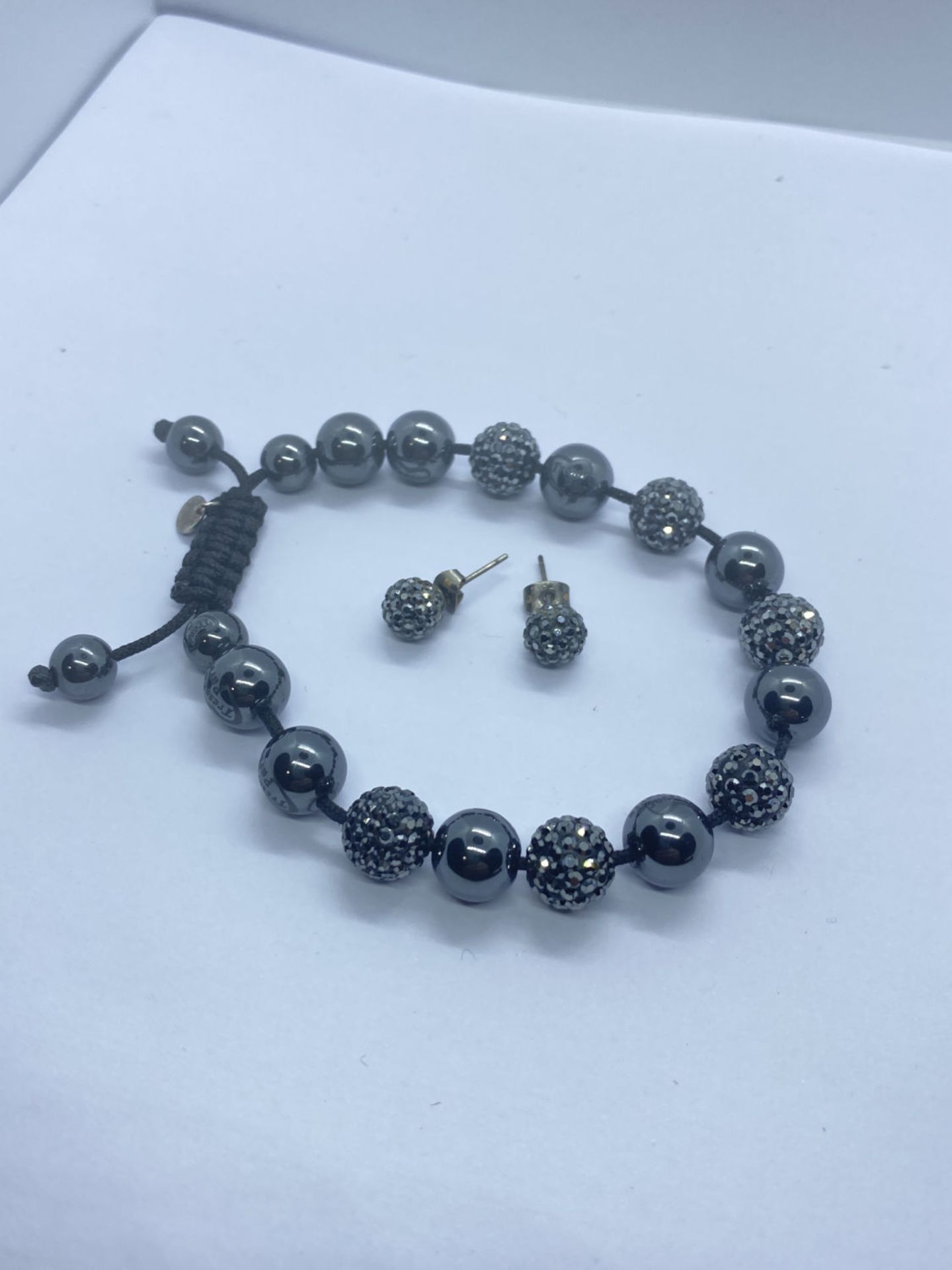 TRESOR PARIS SHAMBALLA BRACELET & MATCHING EARRINGS