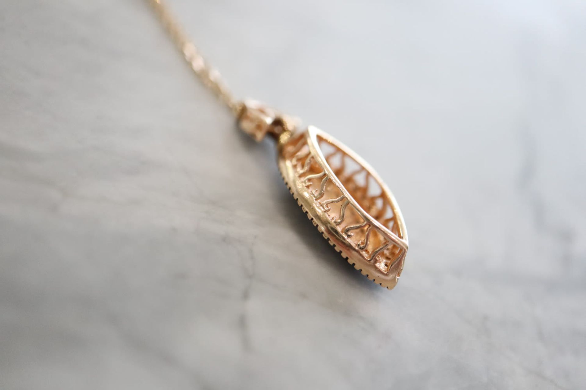 14K GOLD NECKLACE / PENDANT (3.9g) - Image 3 of 5