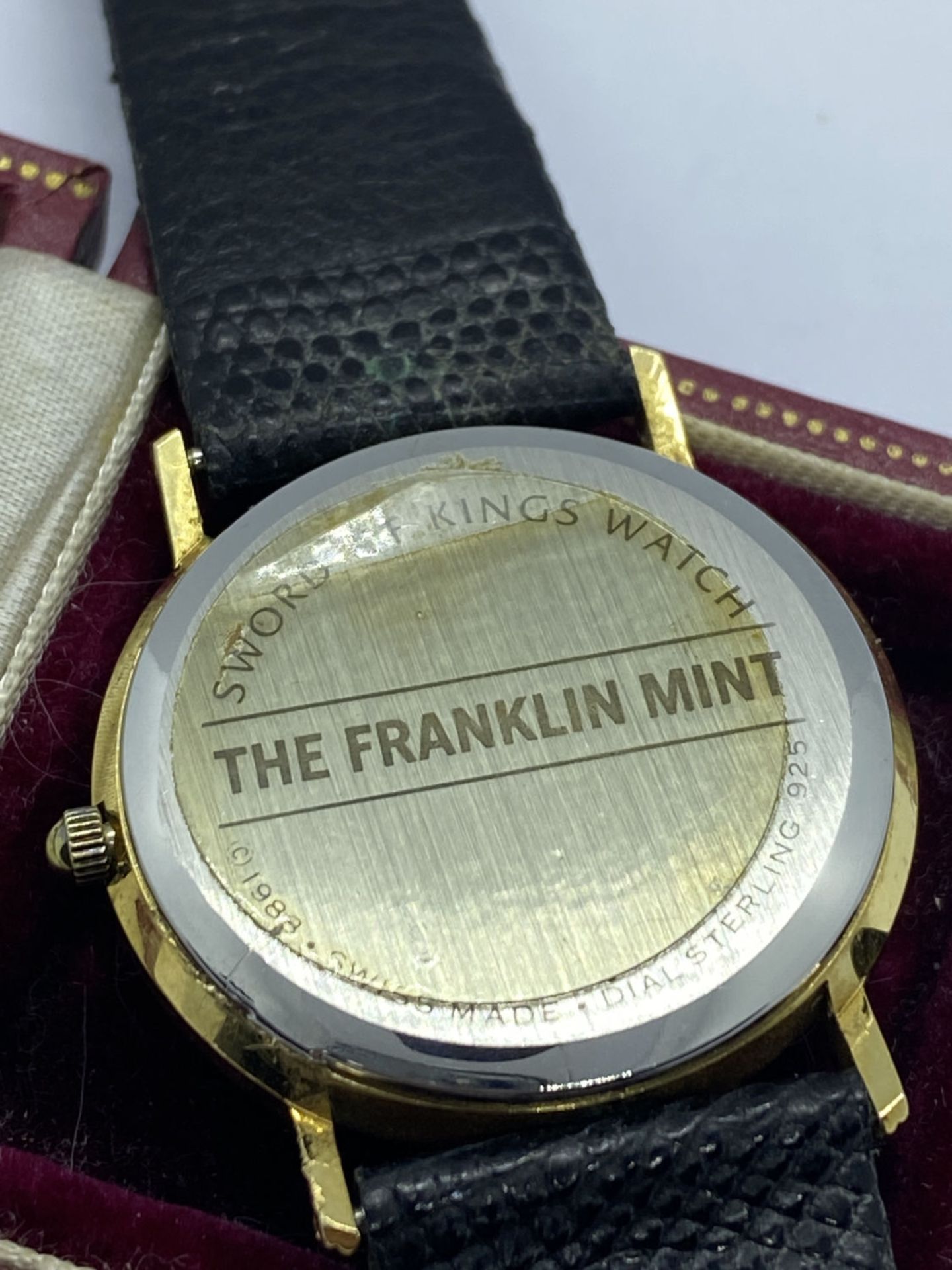 EXCALIBUR FRANKLIN MINT WATCH 32mm DIAMETER DIAL - Image 3 of 3