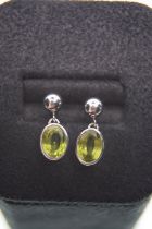 14K DROP EARRINGS (PERIDOT)