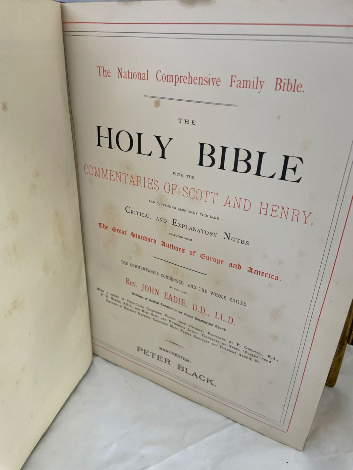 HOLY BIBLE - 'The National Comprehensive Family Bible' - Image 4 of 8