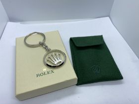 ROLEX BOXED KEYRING WITH POUCH ETC