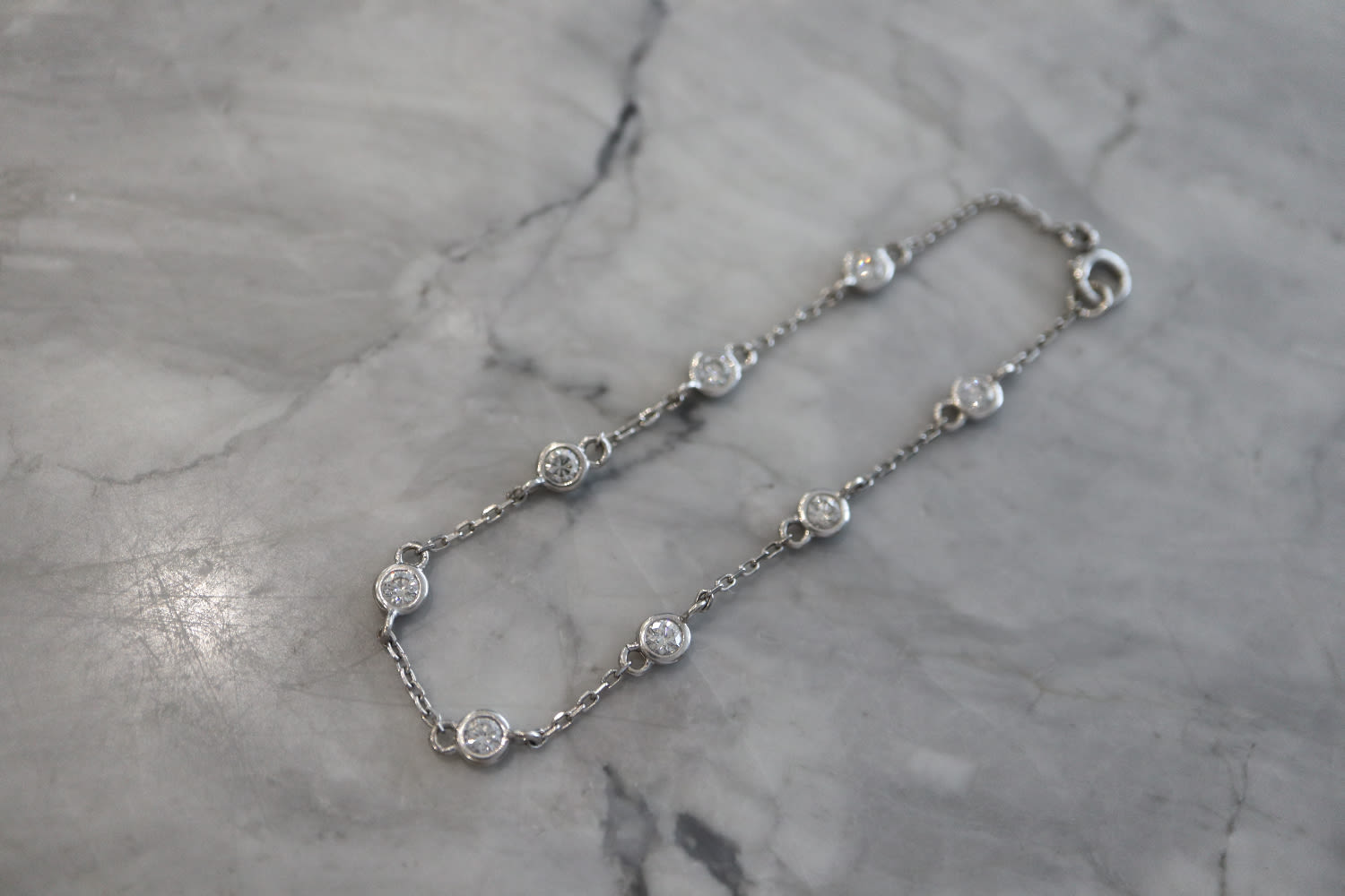 1.20CT DIAMOND BRACELET - 'DIAMOND BY THE YARD' STYLE in 18K WHITE GOLD - Image 2 of 3