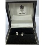 14ct WHITE GOLD DIAMOND STUD EARRINGS