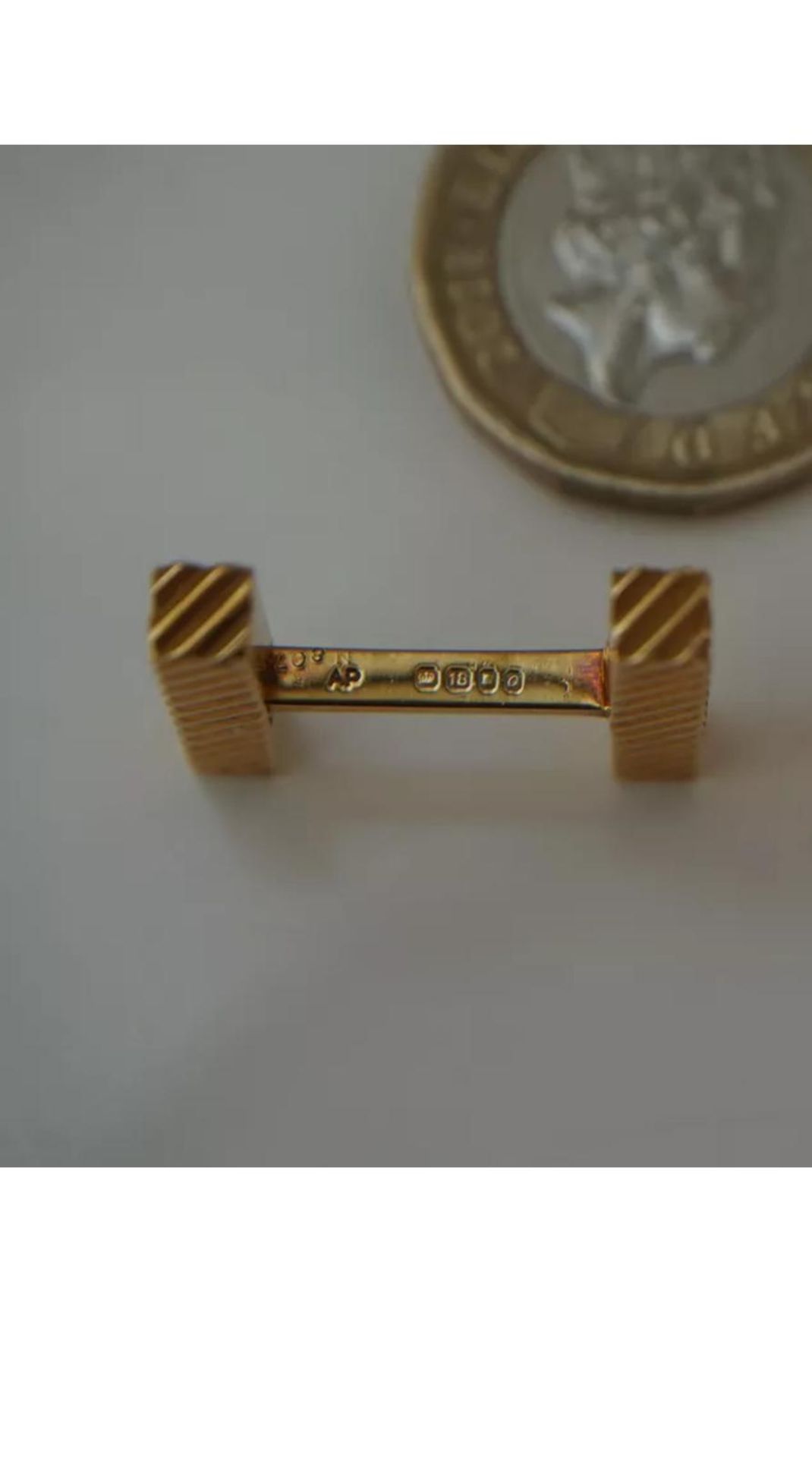 Stunning & Fine Vintage Cartier 18ct Yellow Gold Cuff Links in their Original Cartier Box - Image 4 of 7