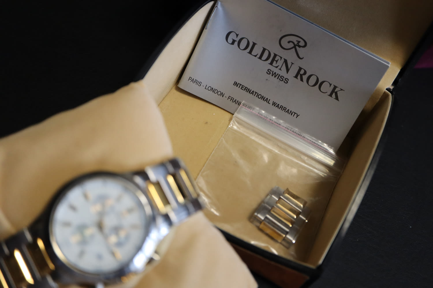 GOLDEN ROCK - DAY-DATE WATCH BOXED - Image 3 of 4