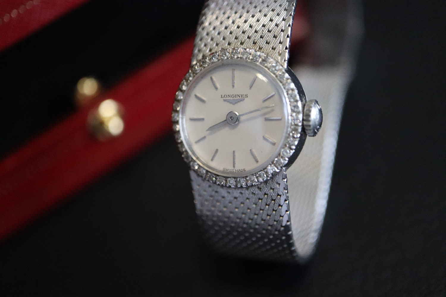 LONGINES LADIES 18K WHITE GOLD & DIAMOND COCKTAIL WATCH (SERIAL. 11287) - Image 2 of 7