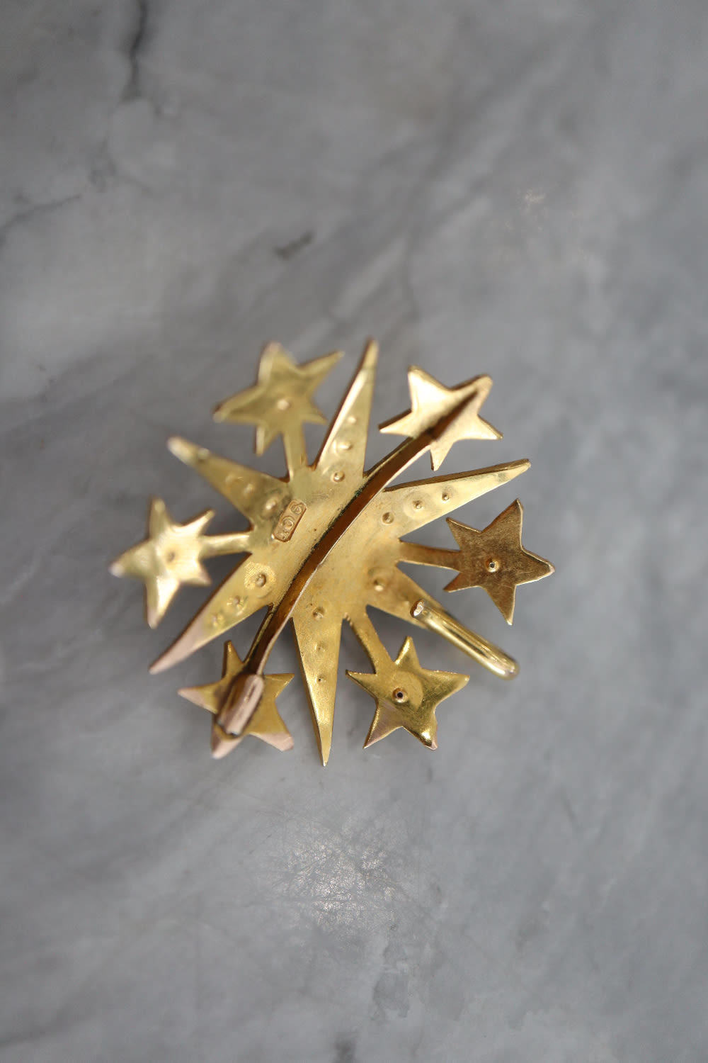 9K YELLOW GOLD BROOCH - Image 3 of 3