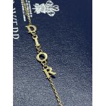 DIOR D-I-O-R BRACELET MARKED 18K 