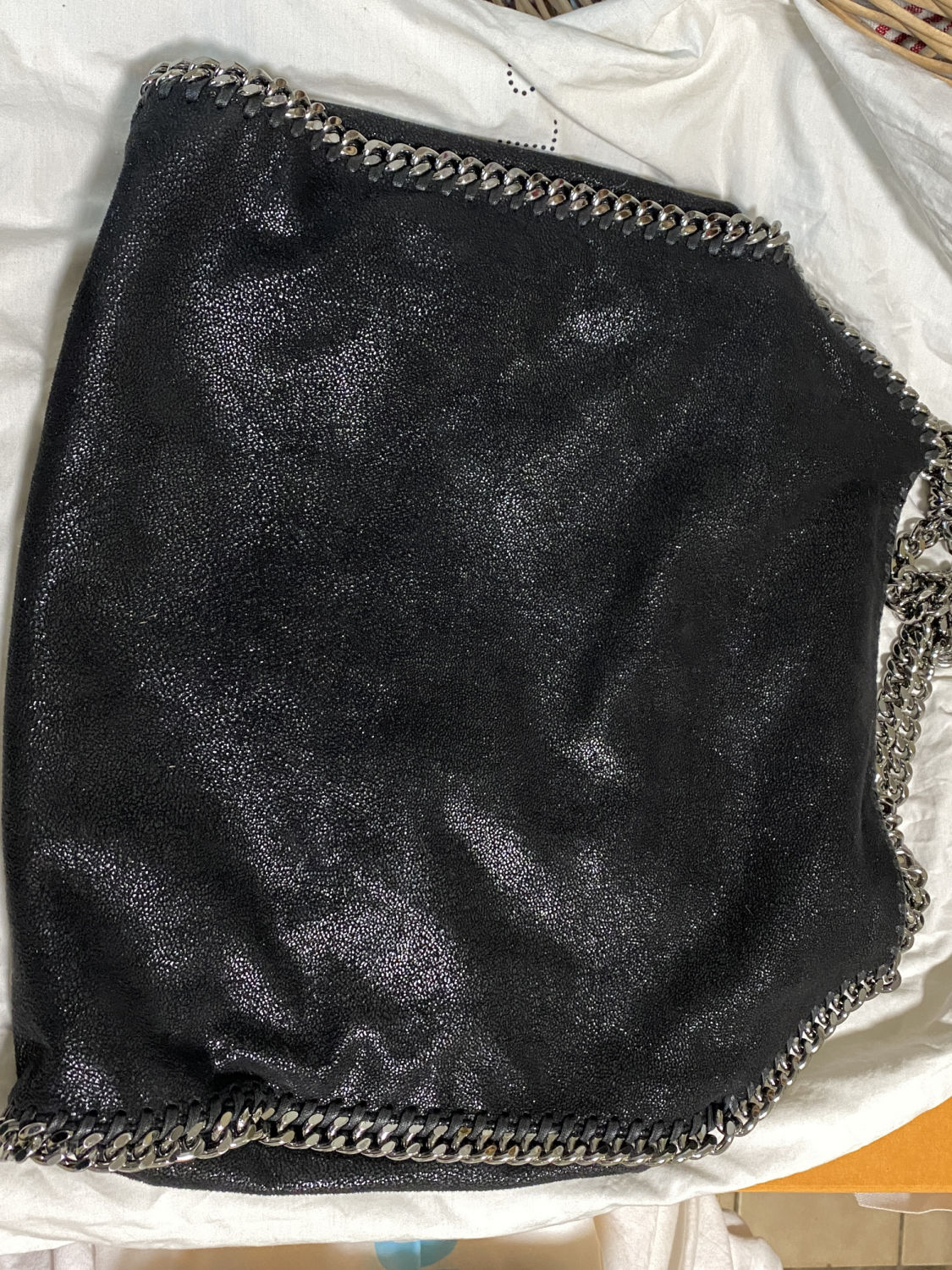 RARE STELLA MCCARTNEY FALABELLA THE BEATLES ALL TOGETHER NOW SHOULDER BLACK BAG - Image 10 of 10