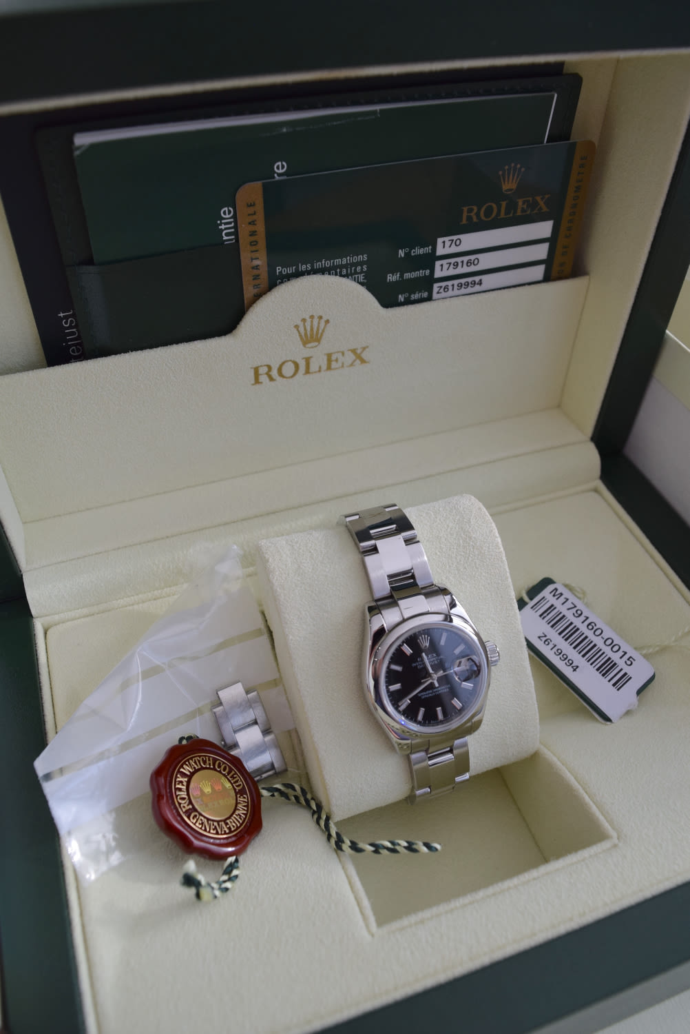 *BEAUTIFUL* ROLEX DATEJUST REF. 179160 *FULL SET* FACTORY BLACK DIAL - OYSTER PERPETUAL DATEJUST - Image 4 of 21