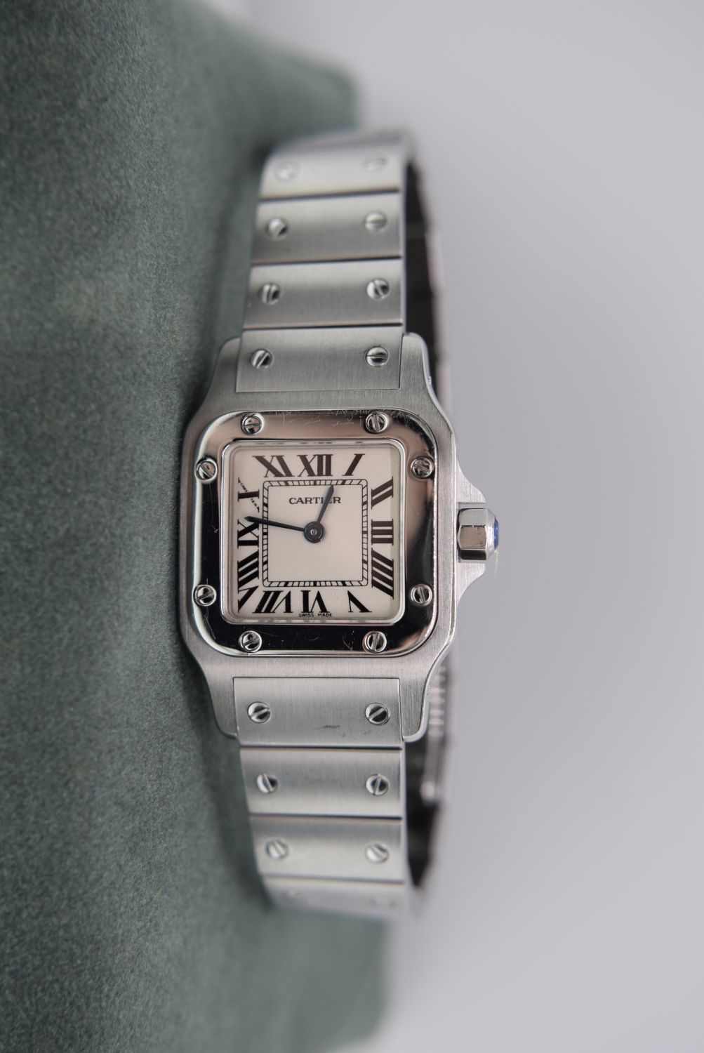 CARTIER SANTOS GALBEE REF. 1565 (STAINLESS STEEL) LADIES MODEL 24MM CASE (CARTIER QUARTZ MOVEMENT) - Image 7 of 7