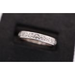 18K WHITE GOLD / DIAMOND (0.50CT) ETERNITY RING - UK SIZE: L 1/2