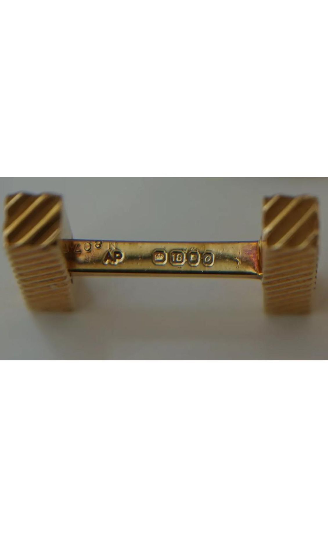 Stunning & Fine Vintage Cartier 18ct Yellow Gold Cuff Links in their Original Cartier Box - Image 5 of 7
