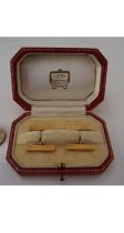 Stunning & Fine Vintage Cartier 18ct Yellow Gold Cuff Links in their Original Cartier Box