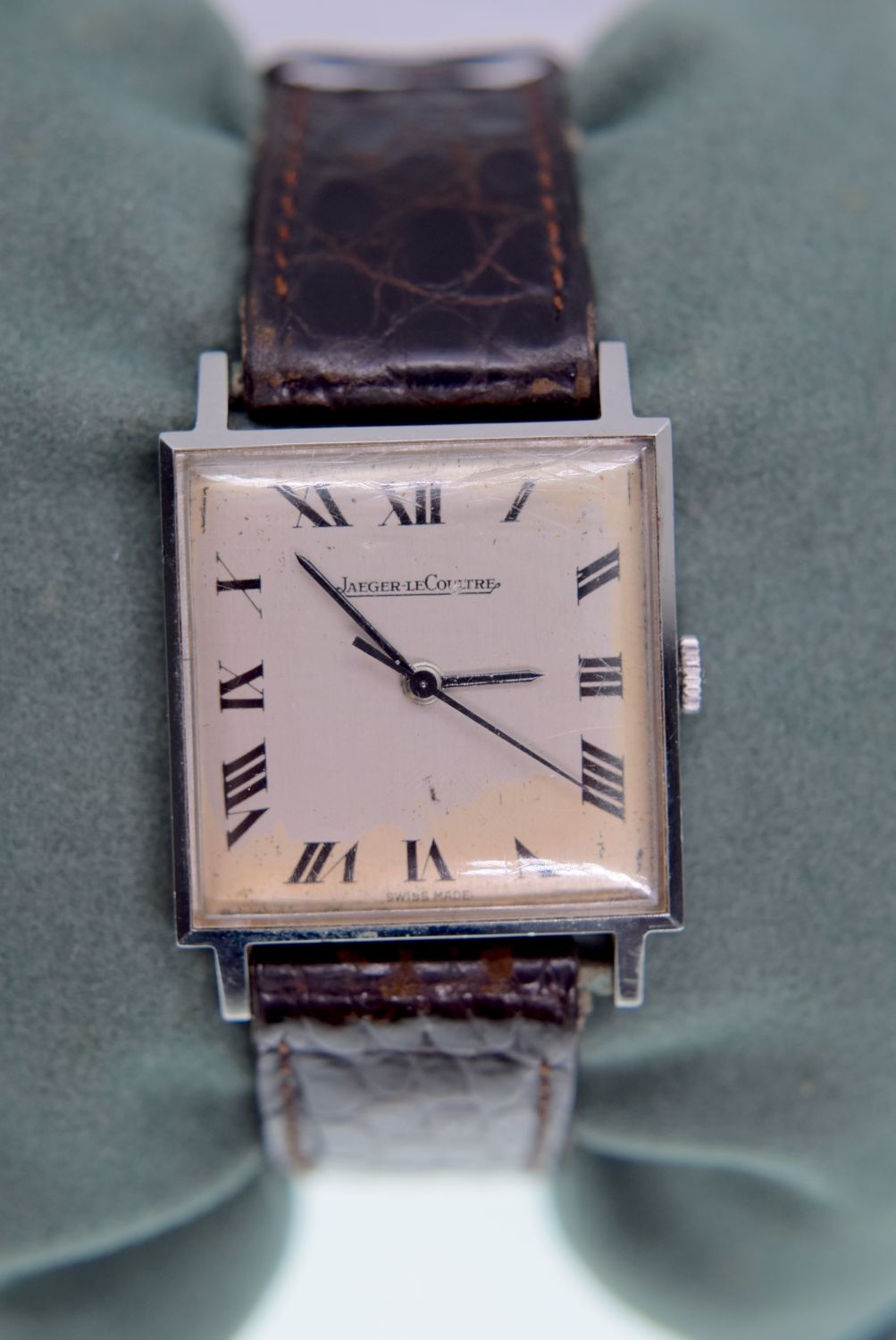 JAEGER LE-COULTRE WATCH ON LEATHER BAND
