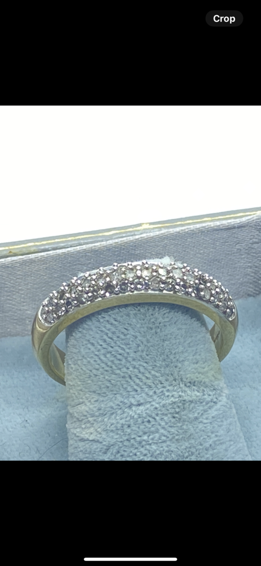 9ct GOLD DIAMOND ETERNITY RING  - Image 2 of 3