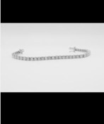 18ct GOLD 9.00ct DIAMOND TENNIS BRACELET - APPROX SI1/SI2 CLARITY & G/H COLOUR - 7" LONG - Image 3 of 4