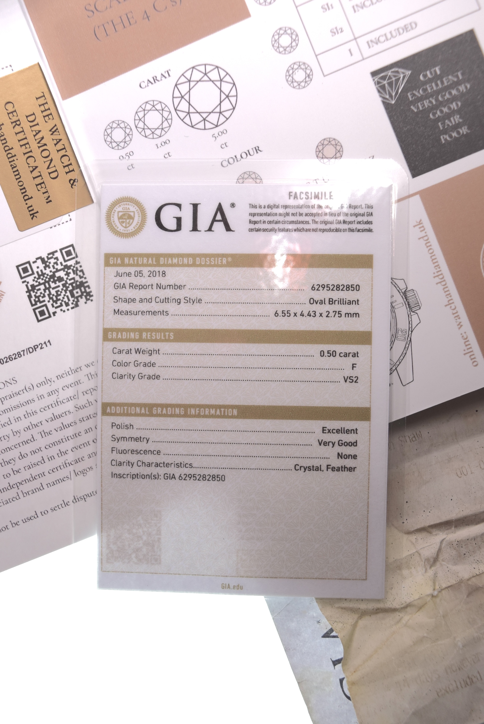 GIA DIAMOND PLATINUM HALO OVAL RING - WITH GIA DIAMOND DOSSIER CERT/ £4,995.00 VALUATION & BOX - Bild 13 aus 14