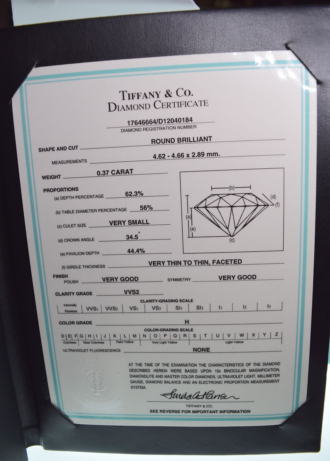 *HARRODS* TIFFANY & CO PLATINUM VVS2 DIAMOND SOLITAIRE RING """"THE TIFFANY SETTING®"""" - BOX & CER - Bild 4 aus 17