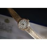 LADIES GARRARD WATCH (9CT YELLOW GOLD) - COCKTAIL WATCH