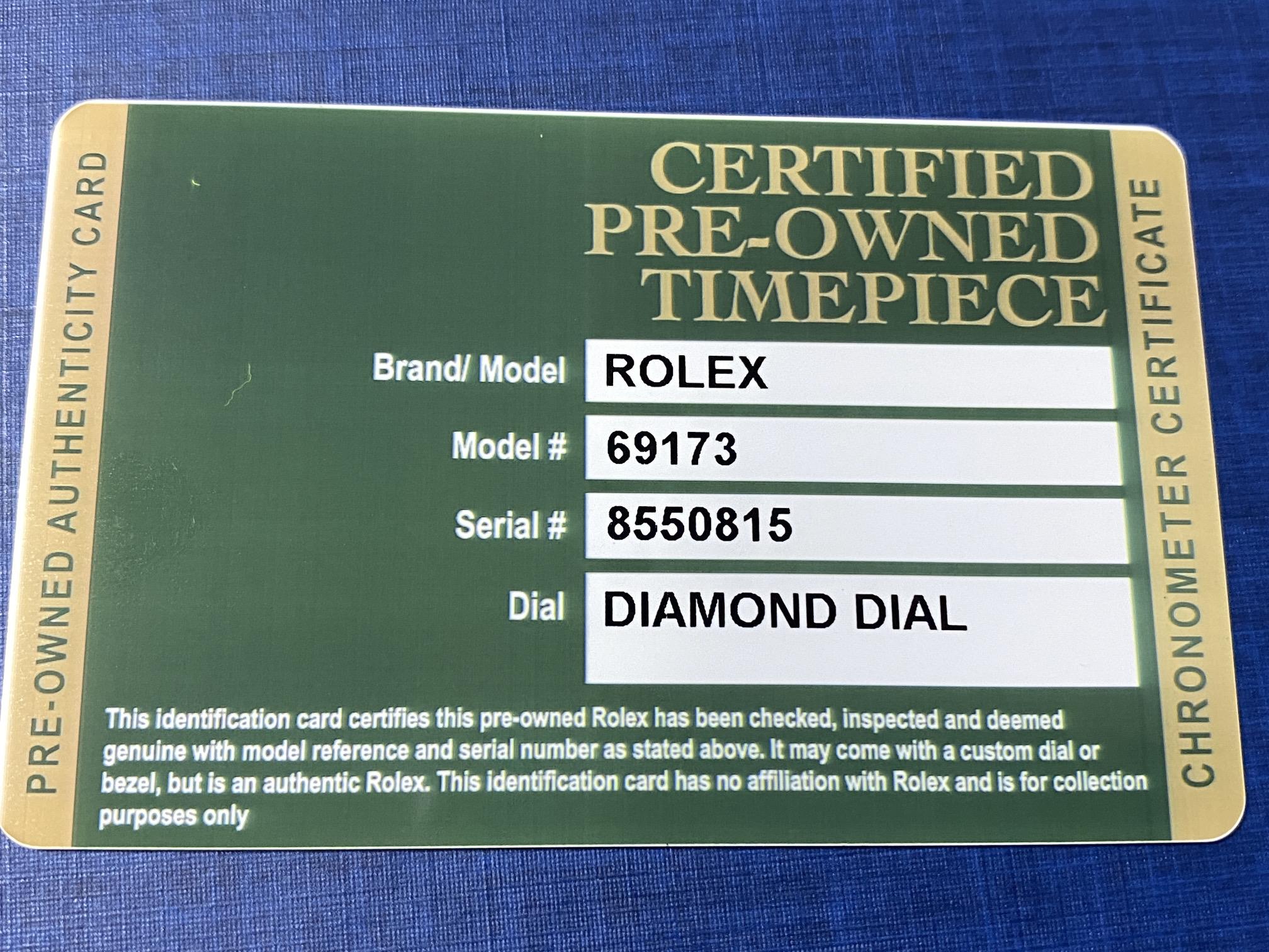 ROLEX DATEJUST 18CT GOLD/ STEEL 26MM LADIES MODEL (69173) - DIAMOND CHAMPAGNE DIAL - £9995 VALUATION - Bild 4 aus 10