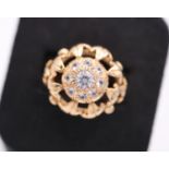 18K GOLD & SAPPHIRE RING (UK SIZE: P)