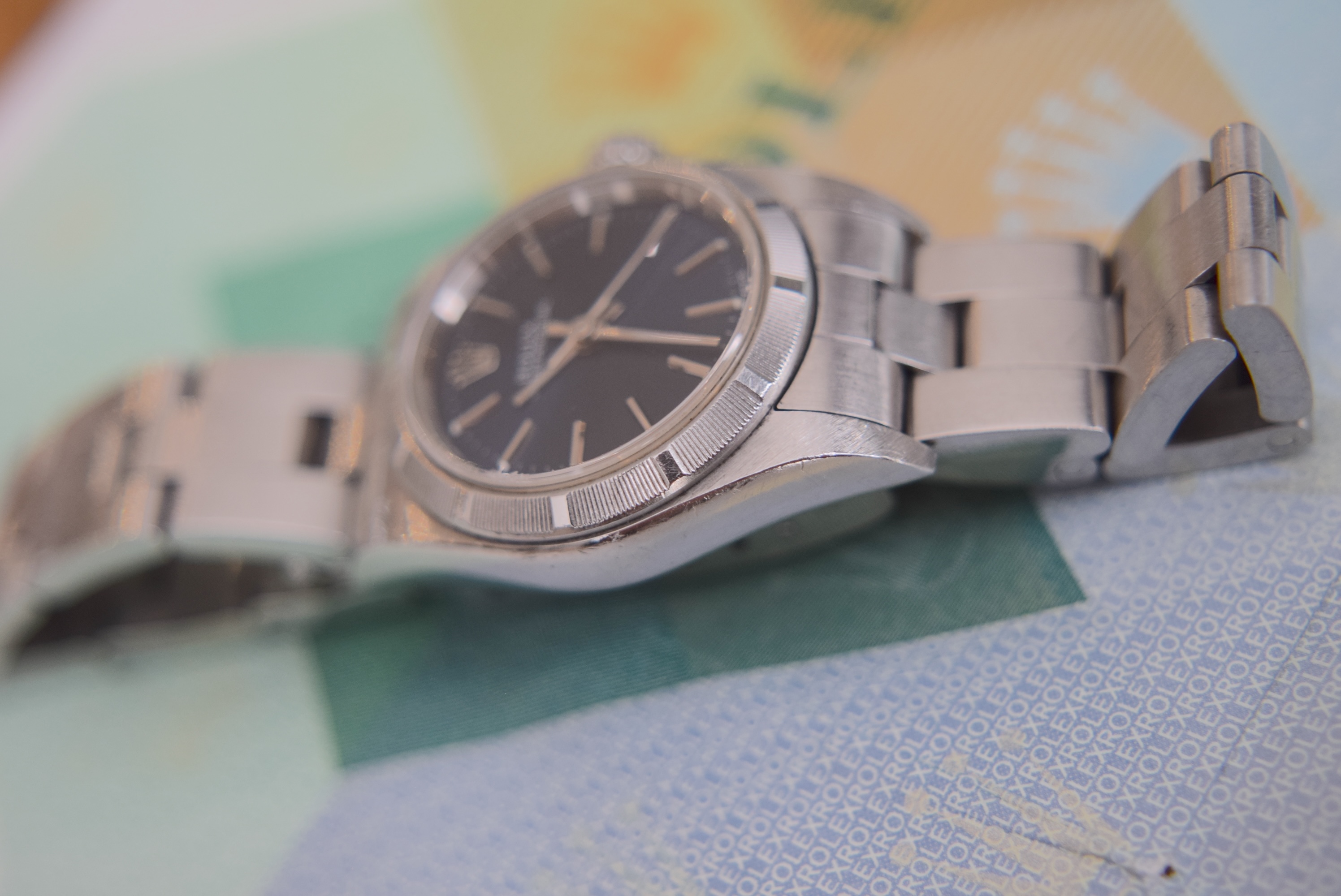 2004 ROLEX OYSTER PERPETUAL REF. 76030 (ORIGINAL BLUE DIAL) WITH CERTIFICATE - Image 3 of 14