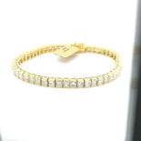 12.27CT DIAMOND (VS / SI) BRACELET in 14CT YELLOW GOLD (17.22g)