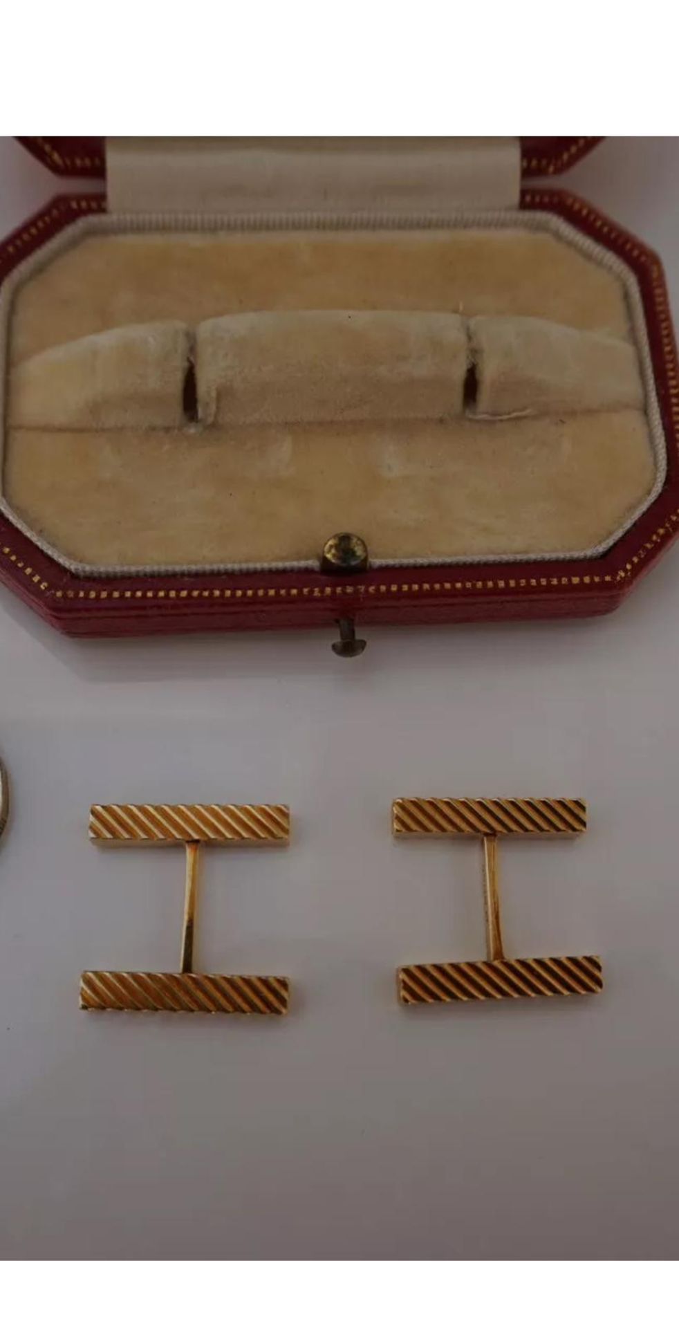 Stunning & Fine Vintage Cartier 18ct Yellow Gold Cuff Links in their Original Cartier Box - Image 2 of 7